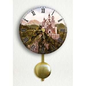 Neuschwanstein Castle Vintage Photograph 6 Pendulum Wall Clock