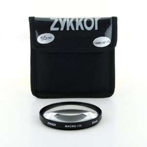    Zykkor 55 mm +10 Close Up Macro Lens in Pouch
