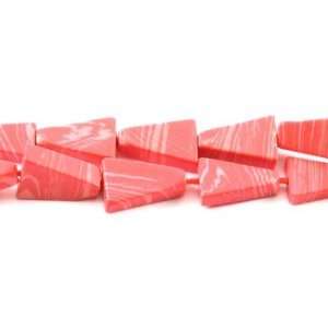  Unique Pink Coral Triangle Beads Strand 15 10x7mm Patio 