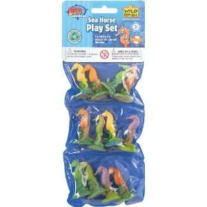 Eco Expedition Seahorse Playset Dozen Plastic Mini Sea Creature Toy 