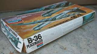 1980 MONOGRAM~WWII U.S.A.F.B 36 PEACEMAKER BOMBER AIRPLANE MODEL KIT~1 