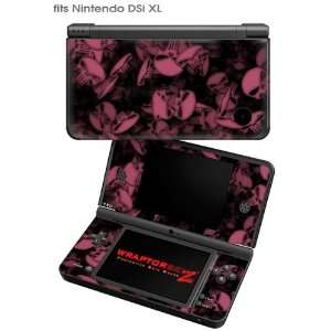 Nintendo DSi XL Skin   Skulls Confetti Pink by WraptorSkinz