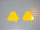 LEGO 2x Yellow Flag 5 x 6 Hexagonal VGC 7256 Jedi Starfighter 7283