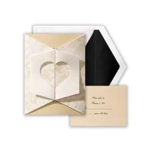    Floral Wrap Heart Wedding Invitation