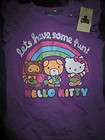 NWT Baby GAP Girls Junk Food Hello Kitty Purple Shirt 
