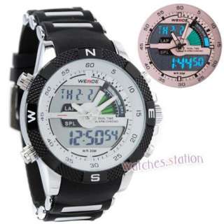   Alarm CHRONO Mens Quartz Sports Dive Wrist Watch 10M WR Multi Function