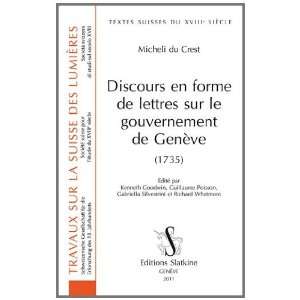  Discours en forme de lettres sur le gouvernement de Geneve 