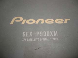 Pioneer GEX P900XM XM Satellite Digital Tuner Car Audio  