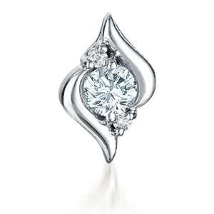  Elegant 1/3 ct Diamond Pendant in White Gold Jewelry