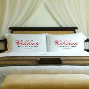  Celebration Couples Pillowcases   Personalized Pillow 
