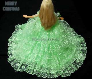 Handmade Dresses Fashion Party Clothes For Barbie Doll J401  