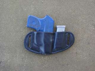 Ruger LCP & magazine leather holster black  