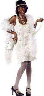 Costumes Cool White Fringe Flapper Costume Dress  