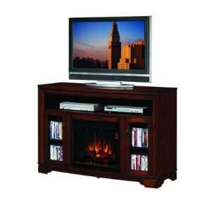   Media Center with Electric Fireplace In Empire Cherry