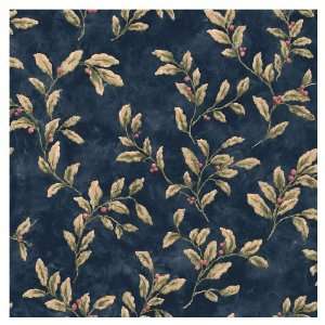  allen + roth Blue Berries And Leaves Wallpaper LW1341137 