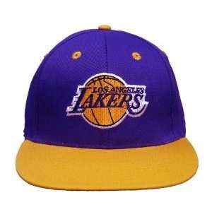 Vintage Los Angeles Lakers Snapback Retro NBA Hat Cap   Purple / Gold
