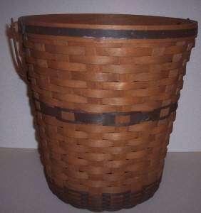 Longaberger 1989 J.W. Collection Bankers Waste basket  