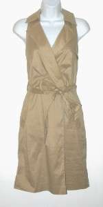 NWT Khaki ANN TAYLOR Belted Trench Shirt Dress 10  