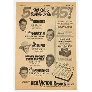  1949 5 Big Ones on 45 RCA Victor Records Print Ad (Music 