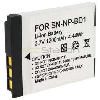 generic sony np bd1 fd1 compatible li ion battery for cybershot t2 t70 