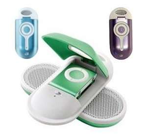   New BLUE GPX Amplified Speakers Audio Dock for Apple Ipod Shuffle
