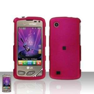 Rubber Rose Pink Hard Case LG Chocolate Touch VX8575  
