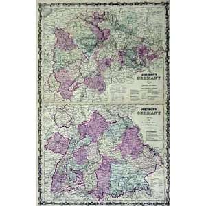  Antique Maps of Central & Southern Germany   $129