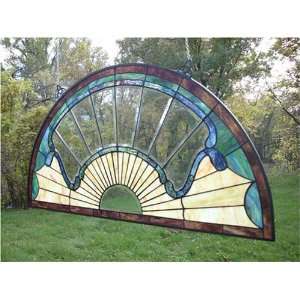  The Drapery Show Stained Glass Arched Window