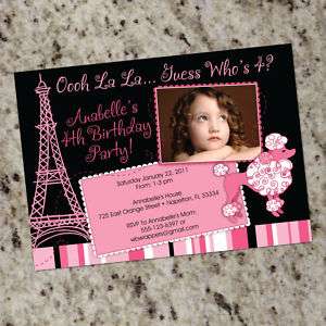 Pink Poodle* Party Invitations   Print Your Own  