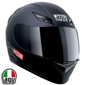  AGV K3 Mono Flat Black Motorcycle Helmet Small AGV SPA 