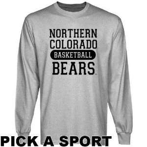 Northern Colorado Bears Ash Custom Sport Long Sleeve T shirt    