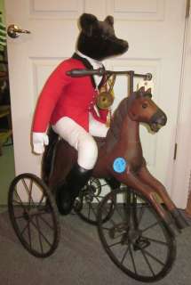 Tricycle Horse and Stuffed Fox  