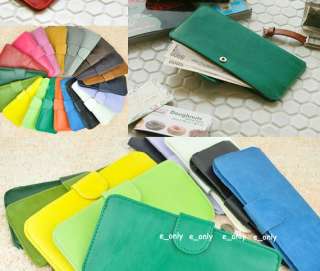 Korean Style PU Leather Lady Girls Clutch Purse Long Wallet Bag  
