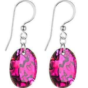  Handcrafted Pink Paua Shell Dangle Earrings Jewelry