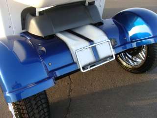 02 DODGE VIPER BLUE CUSTOM 4 SEAT LIMO GEM CAR 72v NEV GOLF CART, NEW 