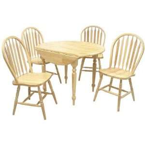   Table & Four Chairs Natural (Natural) (Sizes Vary) Furniture & Decor