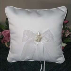 White Cinderella Castle Ring Pillow 