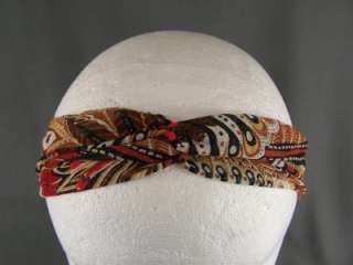 long tie wrap turban twist fabric headband head scarf B  