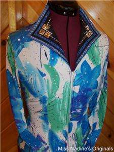   Blue, Green, & White Western Pleasure Showmanship Halter Jacket  