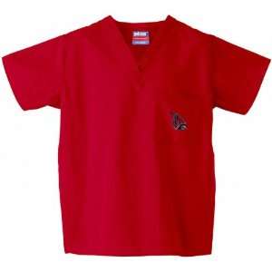  Ball State Cardinals   Red   Scrub Top
