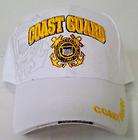 US COAST GUARD Ball Cap USCG Veteran Vet WHITE Hat