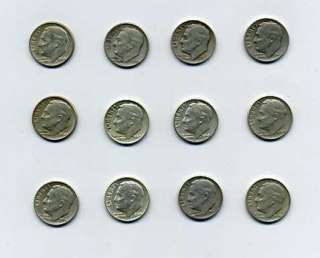   Roosevelt Dimes Starter Coin Collection Not Scrap 4 oz Pre 1964  