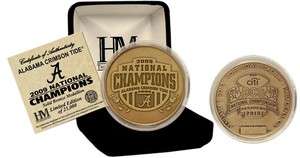 Alabama Crimson Tide Bronze National Champions Coin  