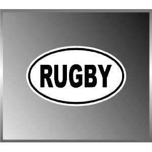  Rugby Sporting Sport Vinyl Euro Decal Bumper Sticker 3x5 