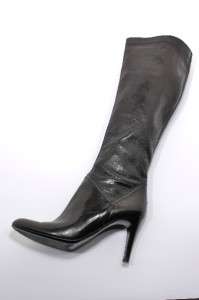 COLE HAAN Black Leather TALL BOOTS r YUMMY & SOFT  Simple Pull On Like 