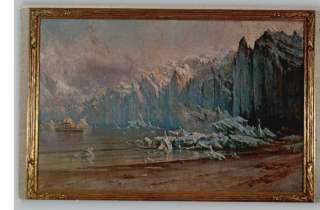 Postcard Thomas Hill Painting Muir Glacier,Alaska/AK  