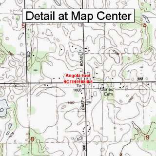  USGS Topographic Quadrangle Map   Angola East, Indiana 