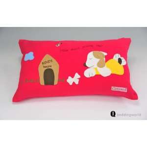   Work Kids Pillow 1 Piece Rectangle Small Size(red)