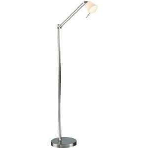  Floor Lamp   Fiona Collection Polished Steel Finish
