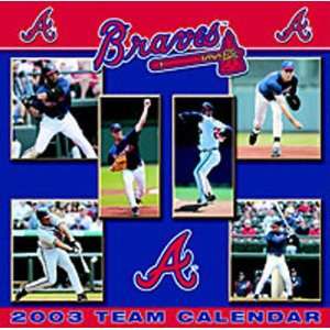  Atlanta Braves 2003 Wall Calendar